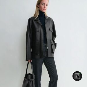 TOTEME Army Pocket Leather Jacket